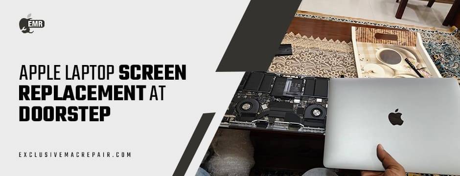 Apple laptop screen replacement at doorstep