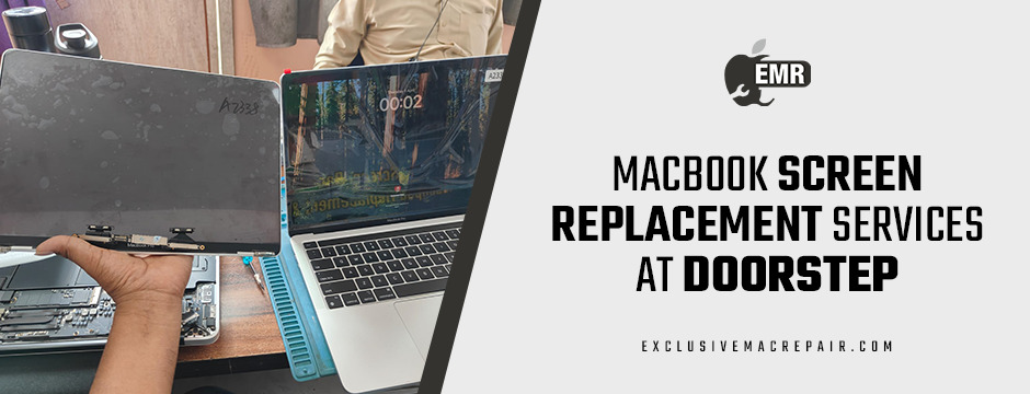 MacBook screen replacement service at doorstep