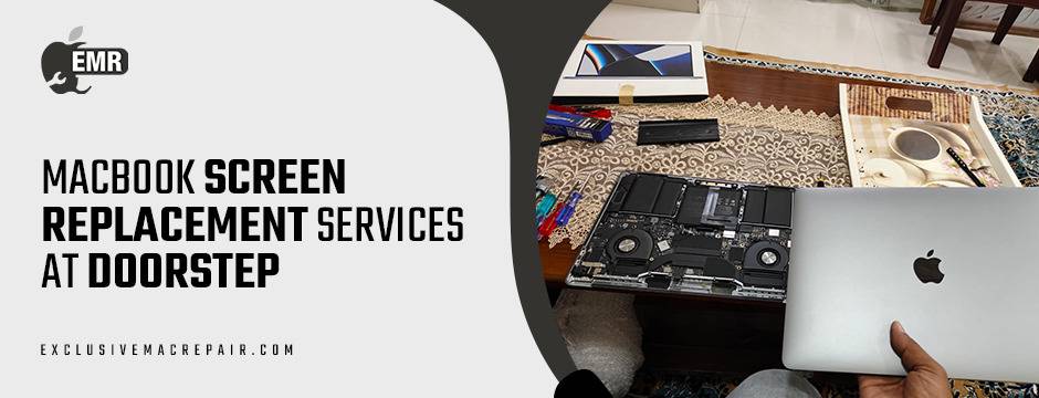 MacBook screen replacement services at doorstep